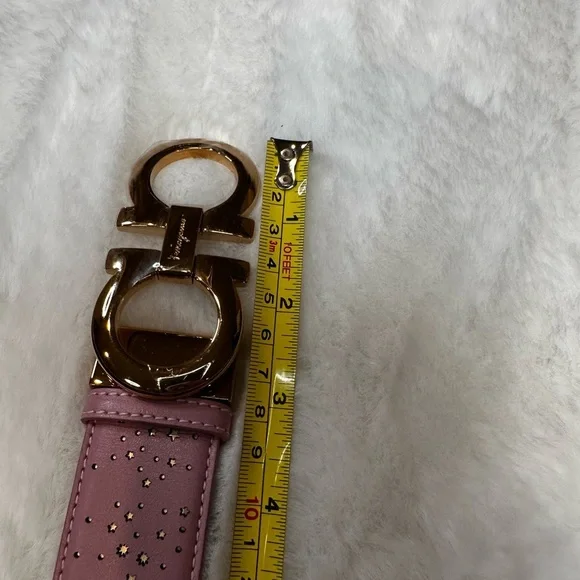 Salvatore Ferragamo Pink and Gold Designer Belt-100% authentic-brand new - Picture 9 of 12